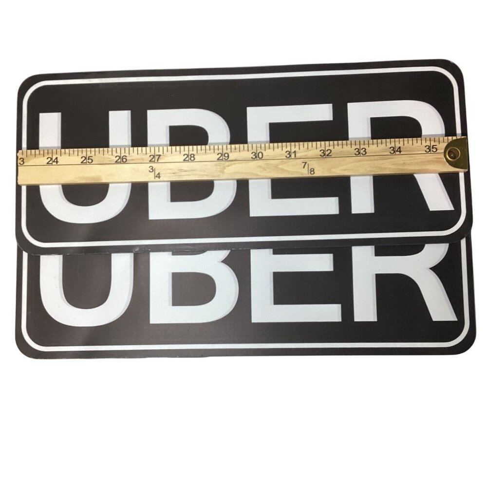2 pcs - 13.25" X 5.5" Magnetic Logo Signage for Autos  New